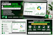 create custom excel spreadsheets, dashboards, and automated google sheets