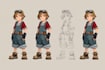 draw 2d game character or 2d game character