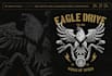 design a powerful eagle mascot logo for your team