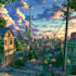 draw anime background and environment art
