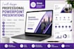 create a professional, modern business presentation slides