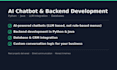 develop ai powered chatbots and backend systems in python