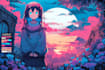 create anime style album cover