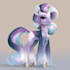 illustrate your custom pony character with unique details