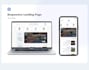 create a modern responsive landing page