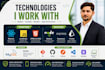 develop full stack website, frontend and backend