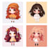 create cute custom chibi character illustrations