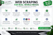 scrape websites and deliver clean structured data