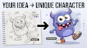 draw a custom cartoon character or mascot illustration