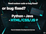 develop and debug python, java scripts and web applications