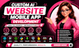 develop ai saas app ai chatbot ai web app