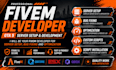 be your fivem developer for gta 5 server setup and development