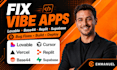 fix lovable ai website vibe coding base44 expert bug fixing supabase saas mvp