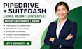 setup pipedrive CRM, sales pipeline automation suitedash workflow integration