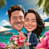 create professional caricatures for couples or wedding gift
