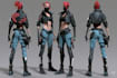cyberpunk female character art