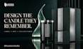 design luxury candle, candle packaging and wax melt label