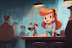 draw illustration in cartoon style