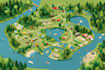 draw a unique vector or isometric map