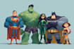 do amazing custom super hero portrait