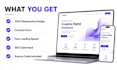 build responsive website using HTML CSS react and javascript