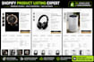 add and optimize shopify product listings