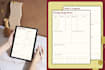 design hyperlinked study dashboard planner