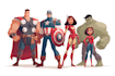 make your book illustration superhero comes art