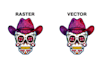 professionally convert raster to vector, vectorize image and logo