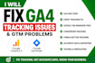 fix ga4 google analytics tracking, events and GTM issues