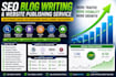provide SEO blog writing and website publishing