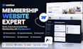 build a webflow membership website with memberstack subscription, gated content