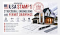 provide USA stamp, structural engineering and permit drawings