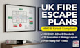 provide UK fire escape plans, hmo evacuation maps, and emergency exit drawings