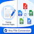 convert PDF to word, excel, and image to PDF