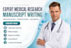 write medical research manuscripts, systematic reviews