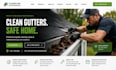 build wix gutter cleaning website squarespace gutter repair maintenance website