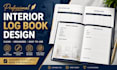 create a custom interior design project log book