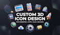 create custom 3d icons for websites apps and saas