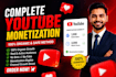 provide youtube channel monetization service