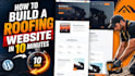 design premium roofing website, hvac, construction website