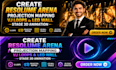 create resolume arena projection mapping vj loops led wall stage 3d animation