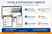 create a modern hotel and restaurant website design