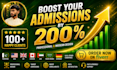 design multilingual admission flyer for students