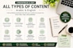 proofread and edit arabic and english content professionally
