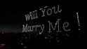 do proposal drone show, proposal video, drone light show, surprise drone show