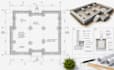 create foundation plan, site, elevation and adu permit residential building plan