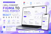 convert figma to pixel perfect responsive react nextjs website