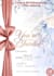 elegant wedding invitation and save the date card
