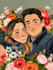 do couple caricature illustration for you
